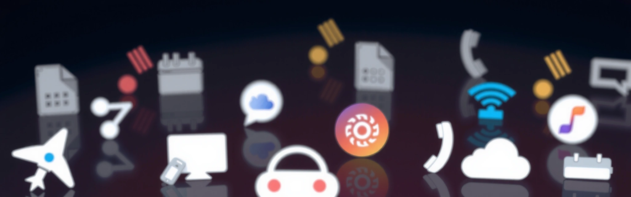 Abstract image of communication icons or a subtle background texture, clean and professional, no text, no letters, no inscriptions.